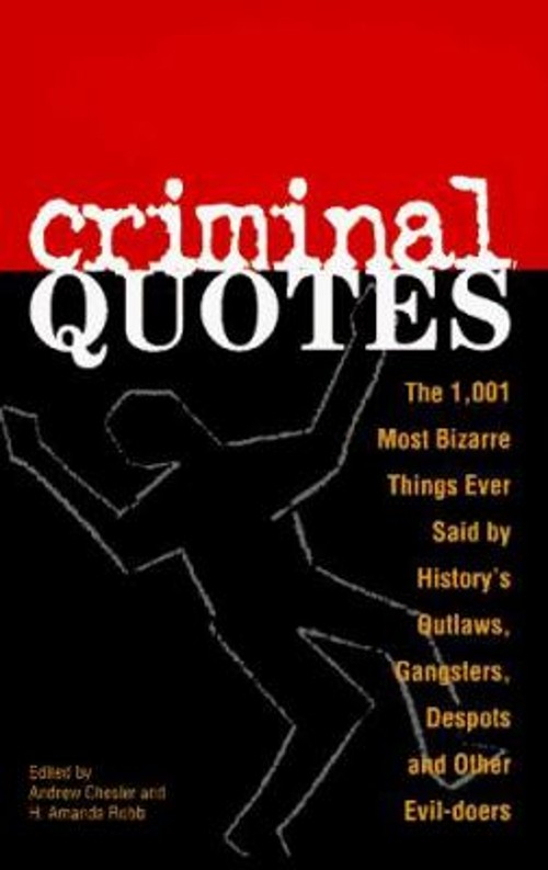 Criminal Quotes Paperback Visible Ink Press Staff