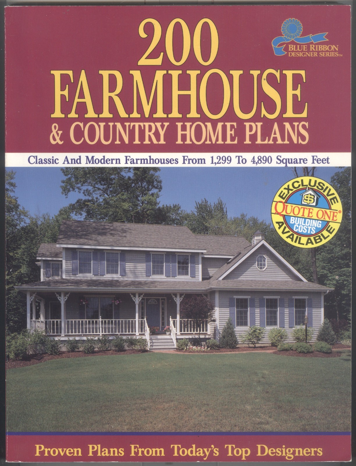 Building Trades-Technology-Architecture-200 Farmhouse & Country Home Plans!