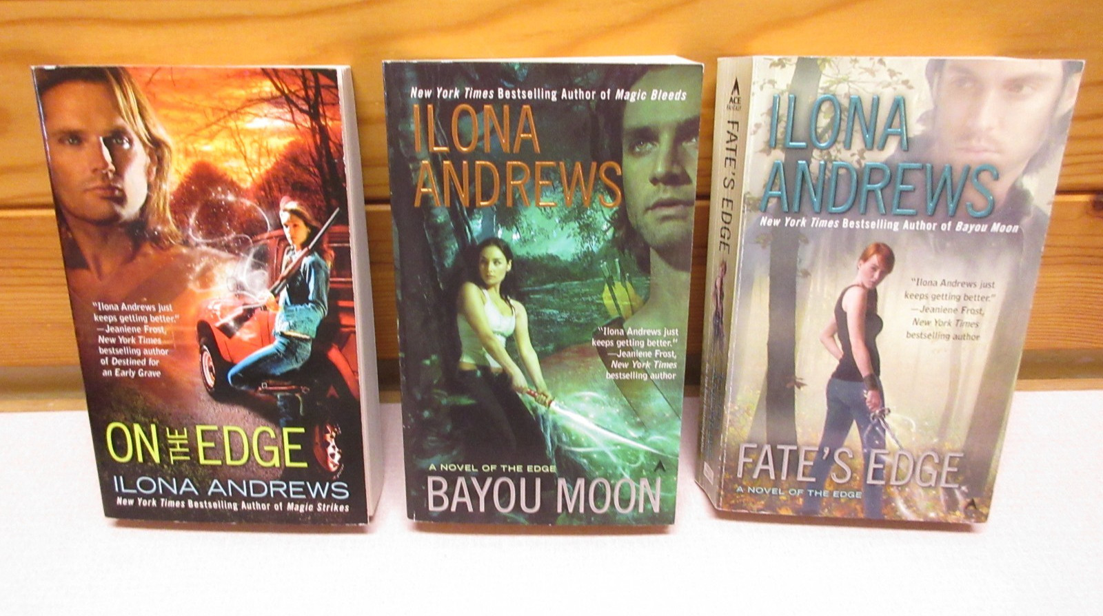 The Edge books by Ilona Andrews lot of 3 On the Edge, Bayou Moon, Fate’s Edge