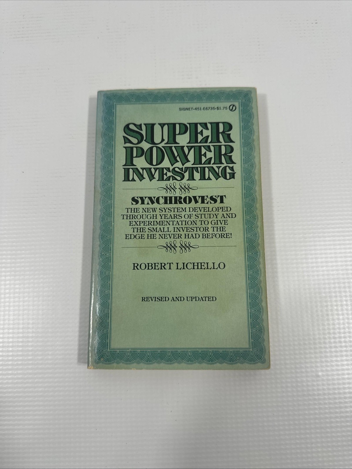 Vintage 1975 Superpower Investing Robert Lichello SYNCHROVEST Signet PB