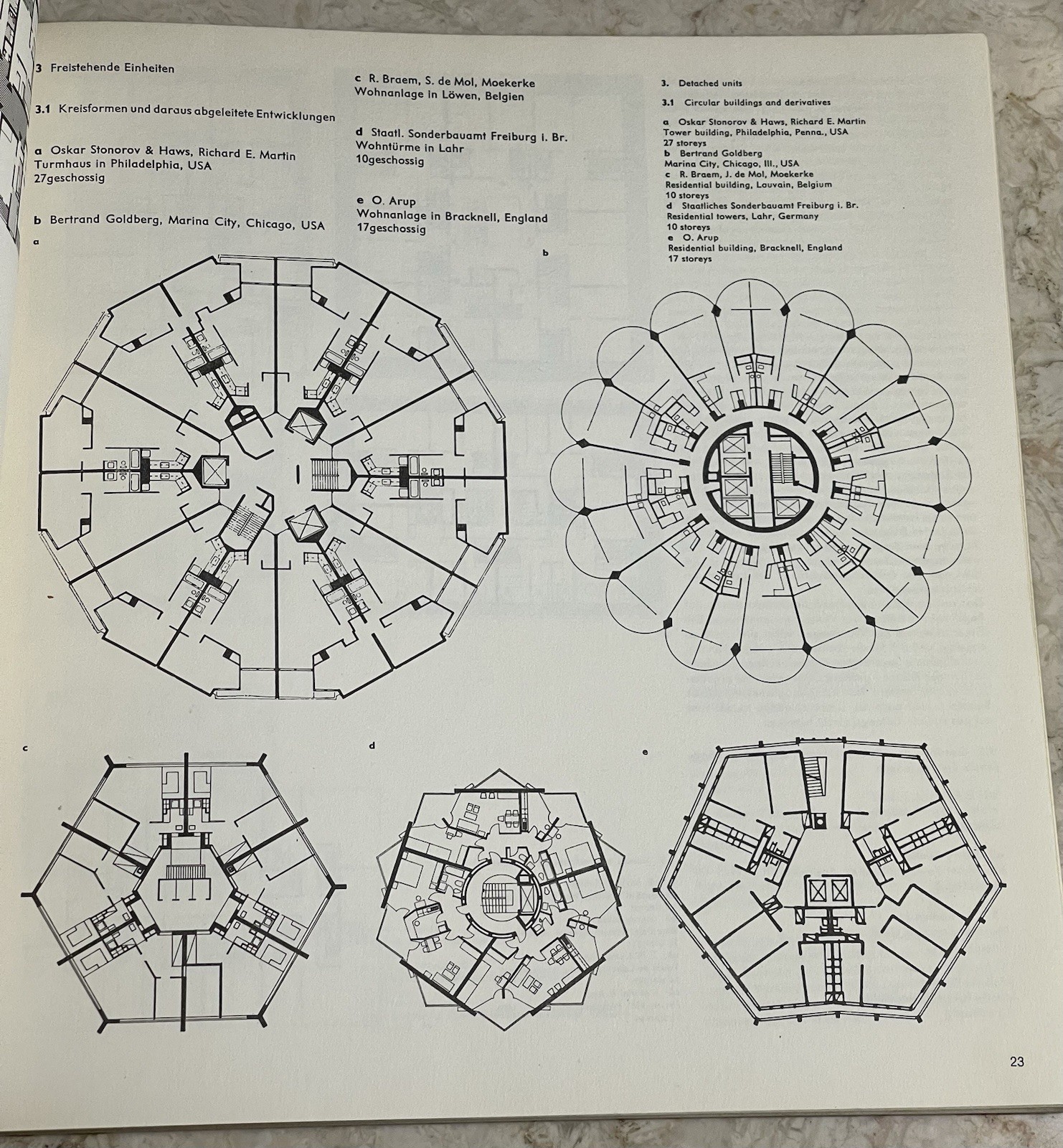 Hellmuth Sting-The Floor Plans In Multi-Story Apartment Buildings 1969 Germany