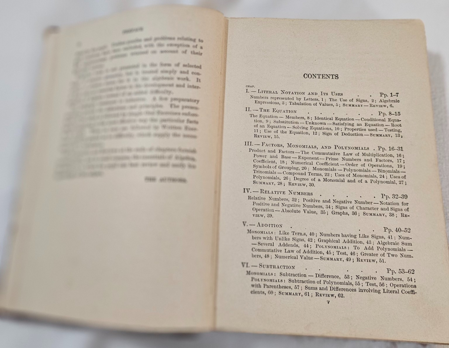 1908 Elementary Algebra Textbook Young & Jackson D. Appleton Antique Math
