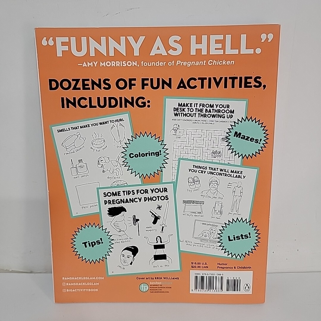 Pregnancy Book Big Fat Activity Book for Pregnant People Reid Jordan Williams