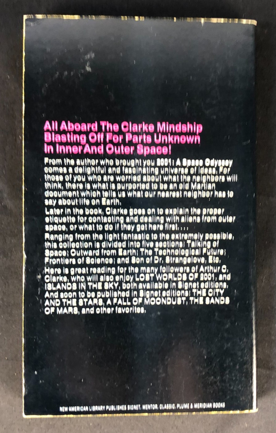 Arthur C. Clarke Vintage Paperback Book Lot of 4 2010 Odyssey Two Earthlight