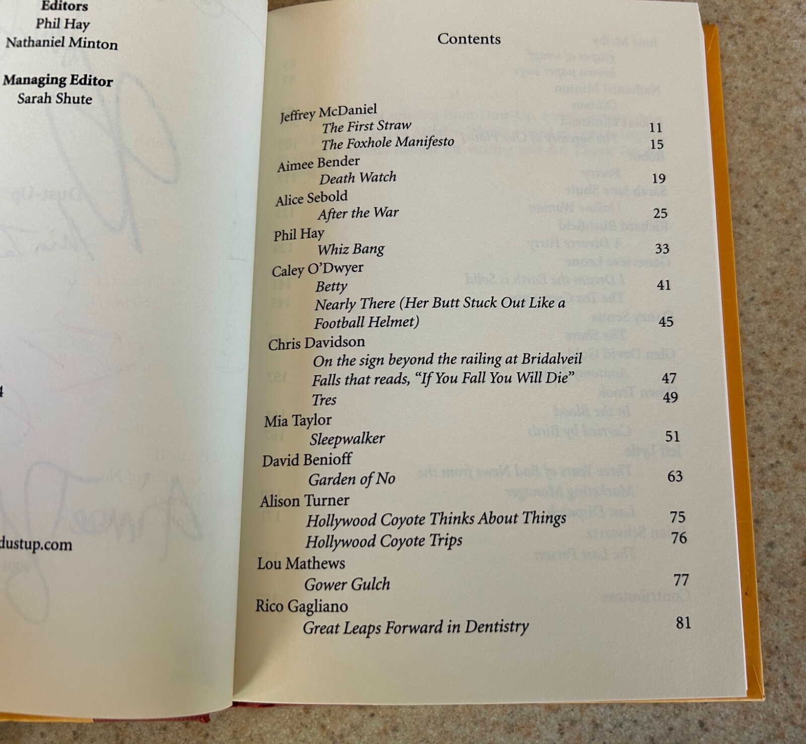 DUST UP — 2004 Literature Hardcover — SIGNED X 10 — Alice Sebold (B)