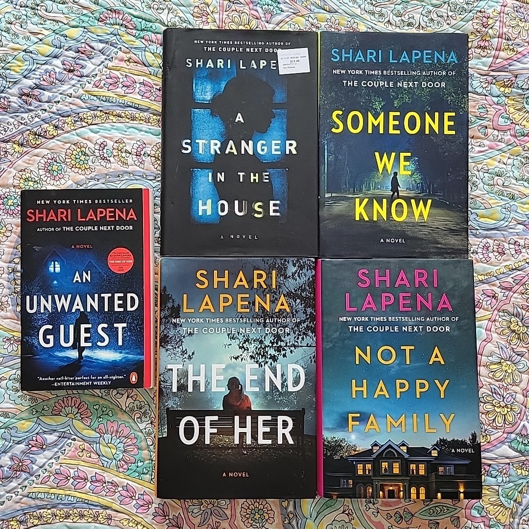 Shari Lapena Book Lot Of 5 Mostly Hardcovers Someone We Know Not A Happy Family
