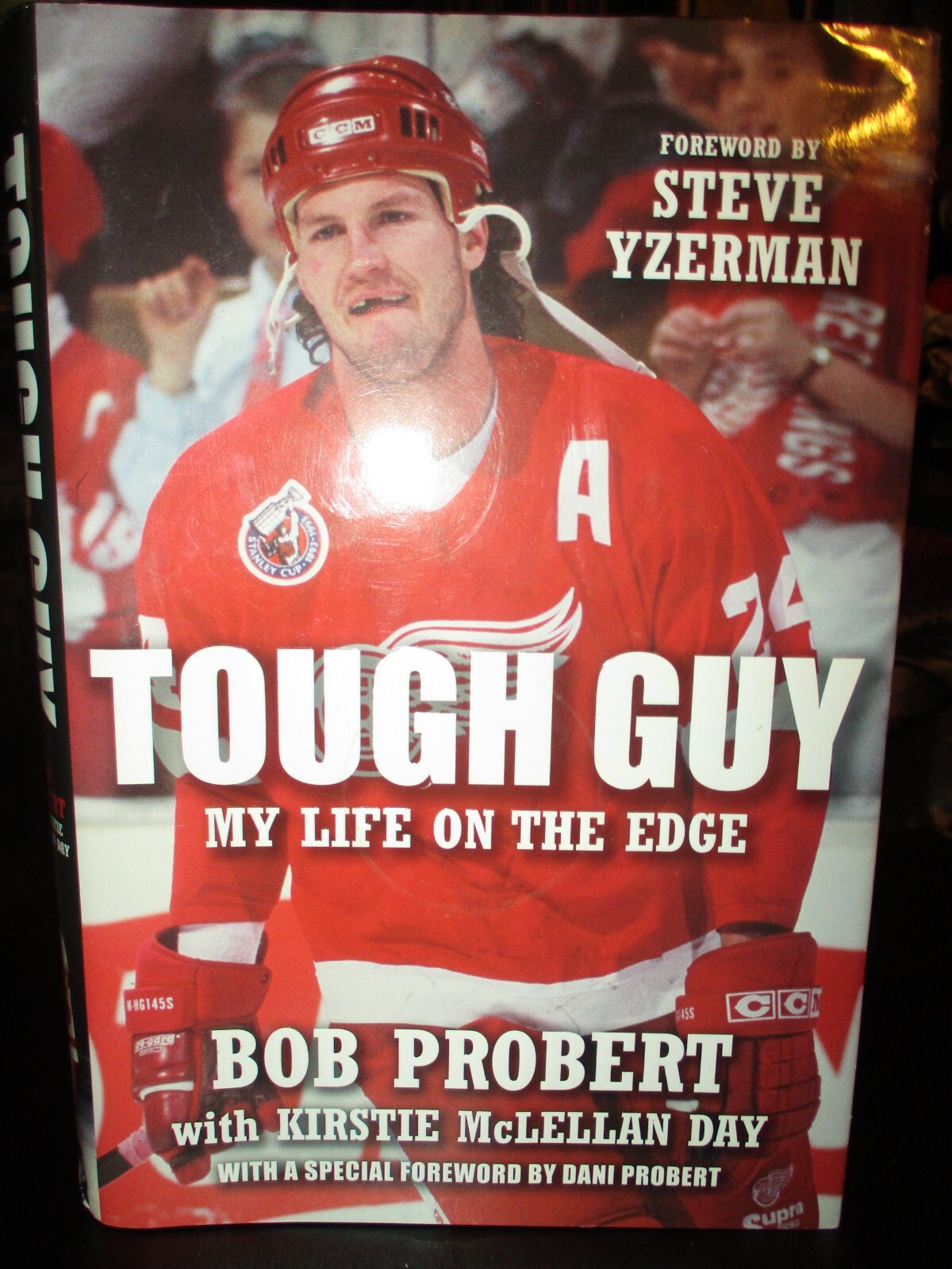 2010 BOB PROBERT Tough Guy Hardcover W/DJ Book DETROIT RED WINGS N.Mint