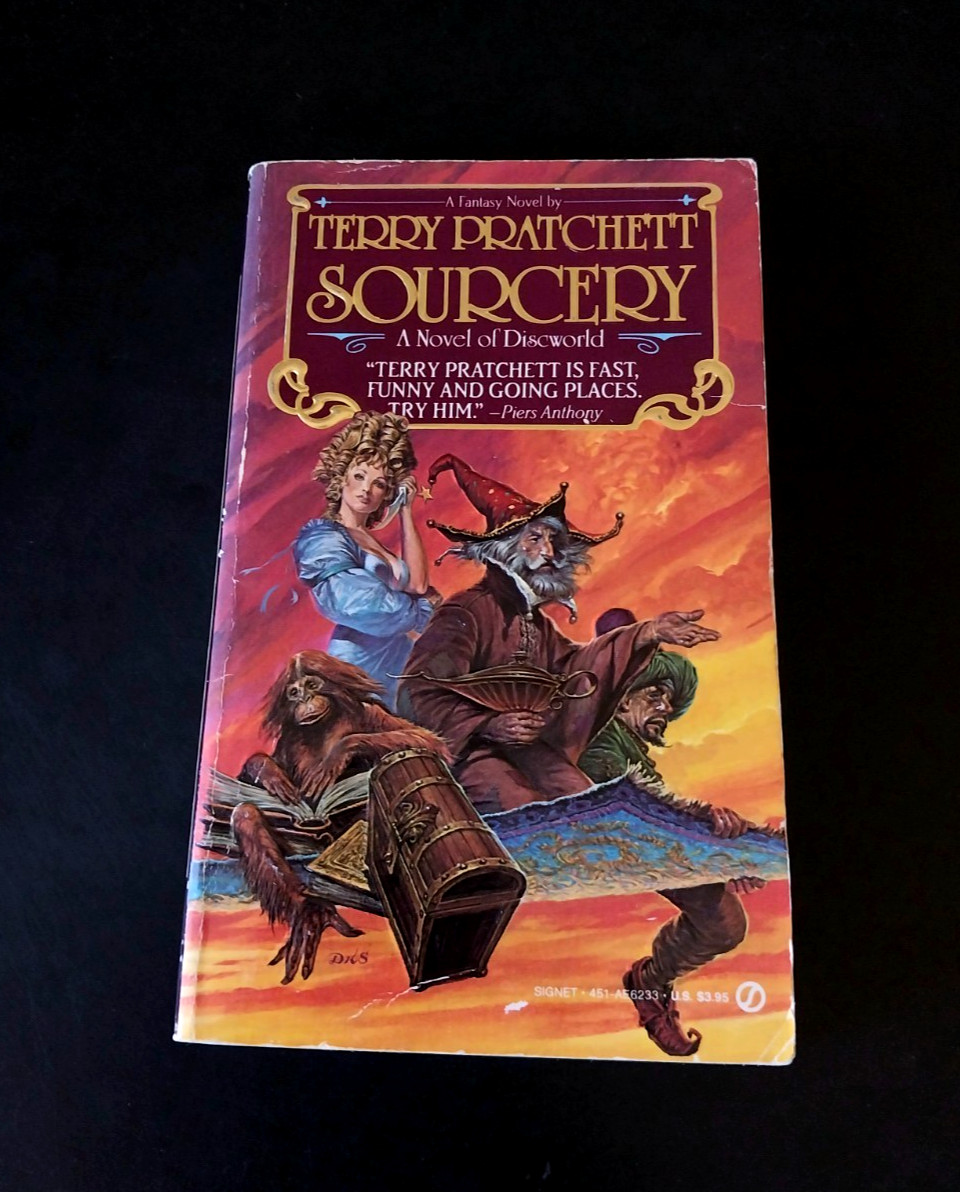 Terry Pratchett – Sourcery – Signet First Printing 1989