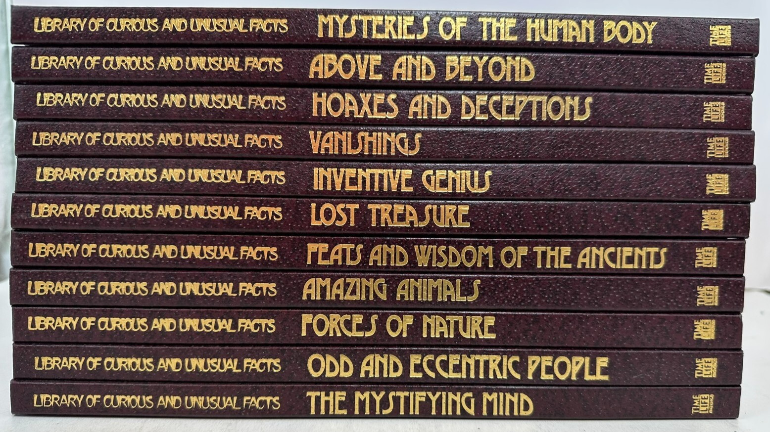 Library of Curious and Unusual Facts Time-Life Lot of 11 Hardcover Books