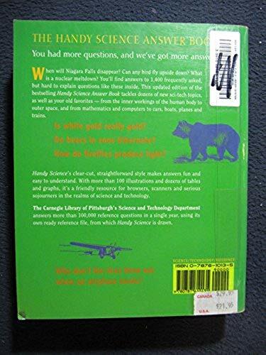 Handy Science Answer Book (Handy Answer Books) [Jan 01, 1996] Visible Ink and ..