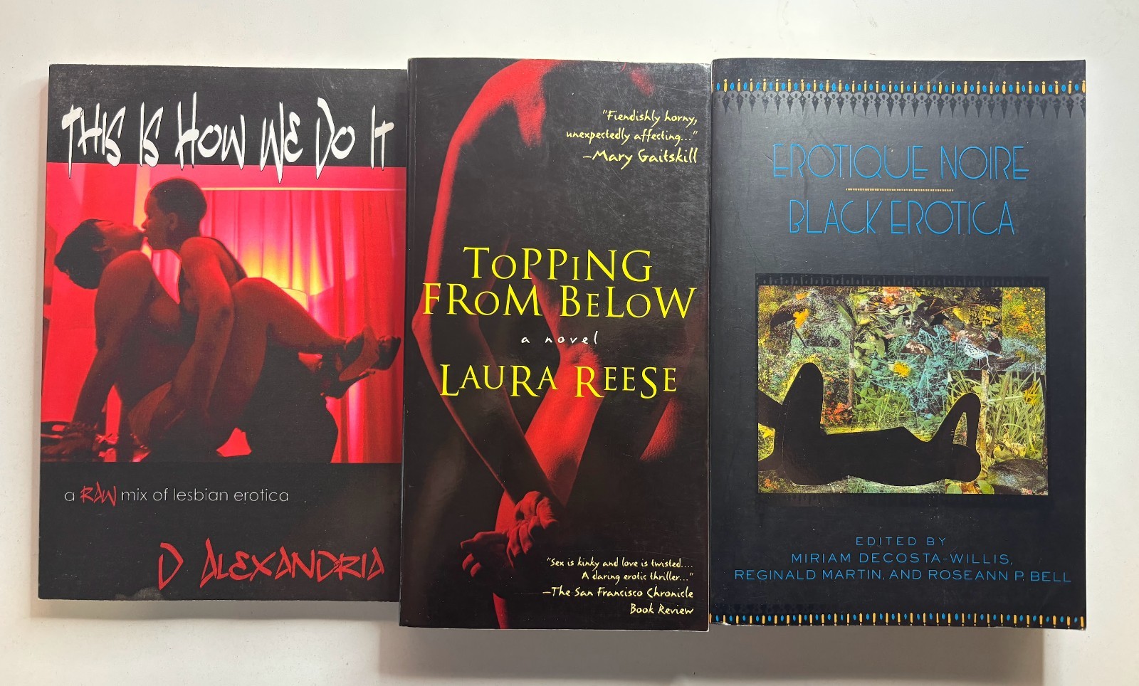 Black/queer erotic fiction (1990s-2010s), LGBTQIA+ short stories, poetry, novel