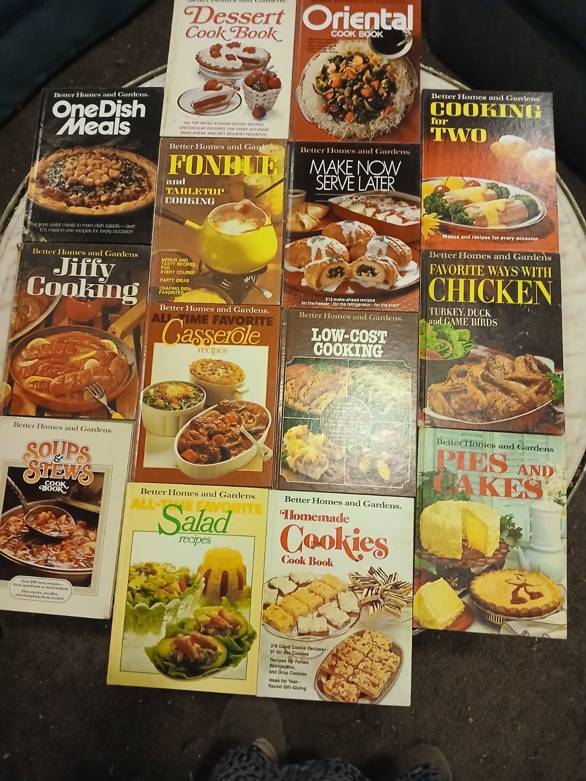 Lot of 14 Vntg Better Homes & Gardens Cook Books 1960-70s GUC Various Titles HC