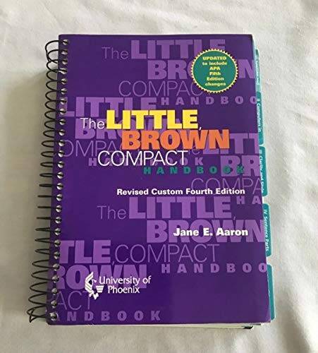 Little Brown Compact Handbook – Spiral-bound By Aaron, Jane E. – GOOD