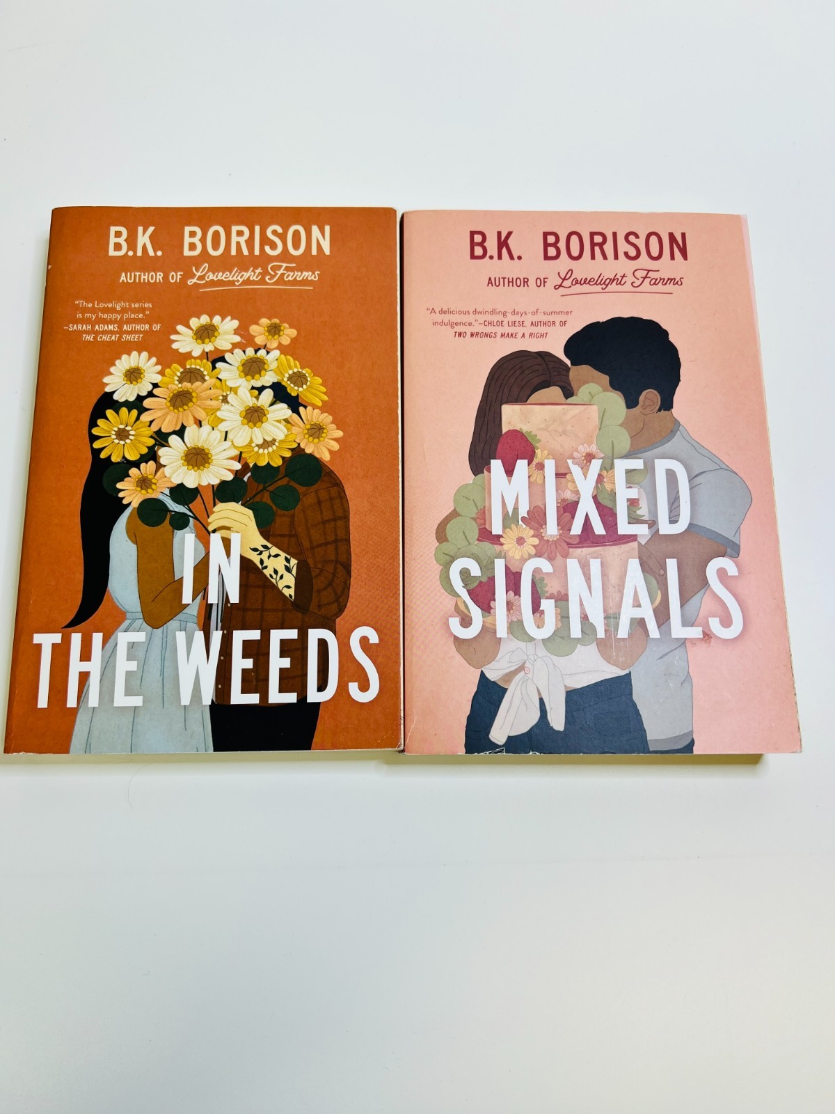 B. K. Borison Lot x 2 In the Weeds & Mixed Signals Paperbacks
