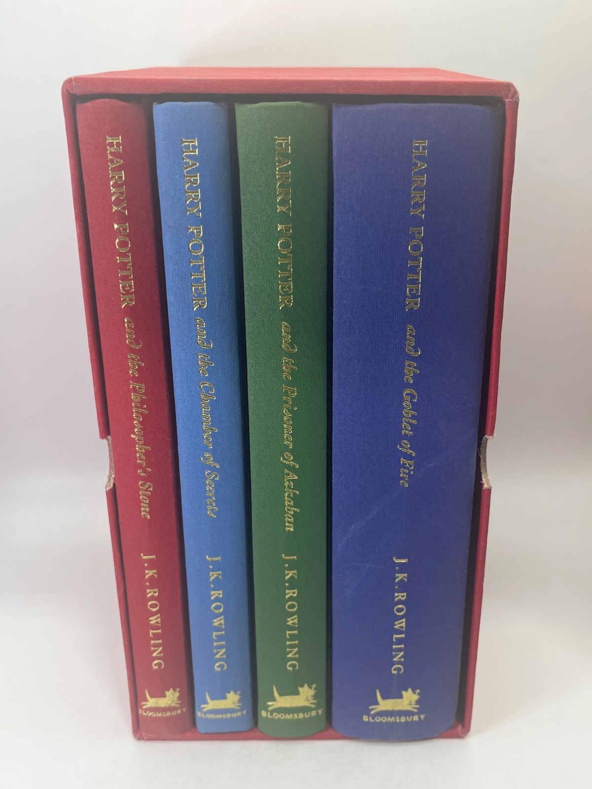 Harry Potter Gift Set Deluxe Signature Edition w Slipcase – Books 1-4 [Hardco…
