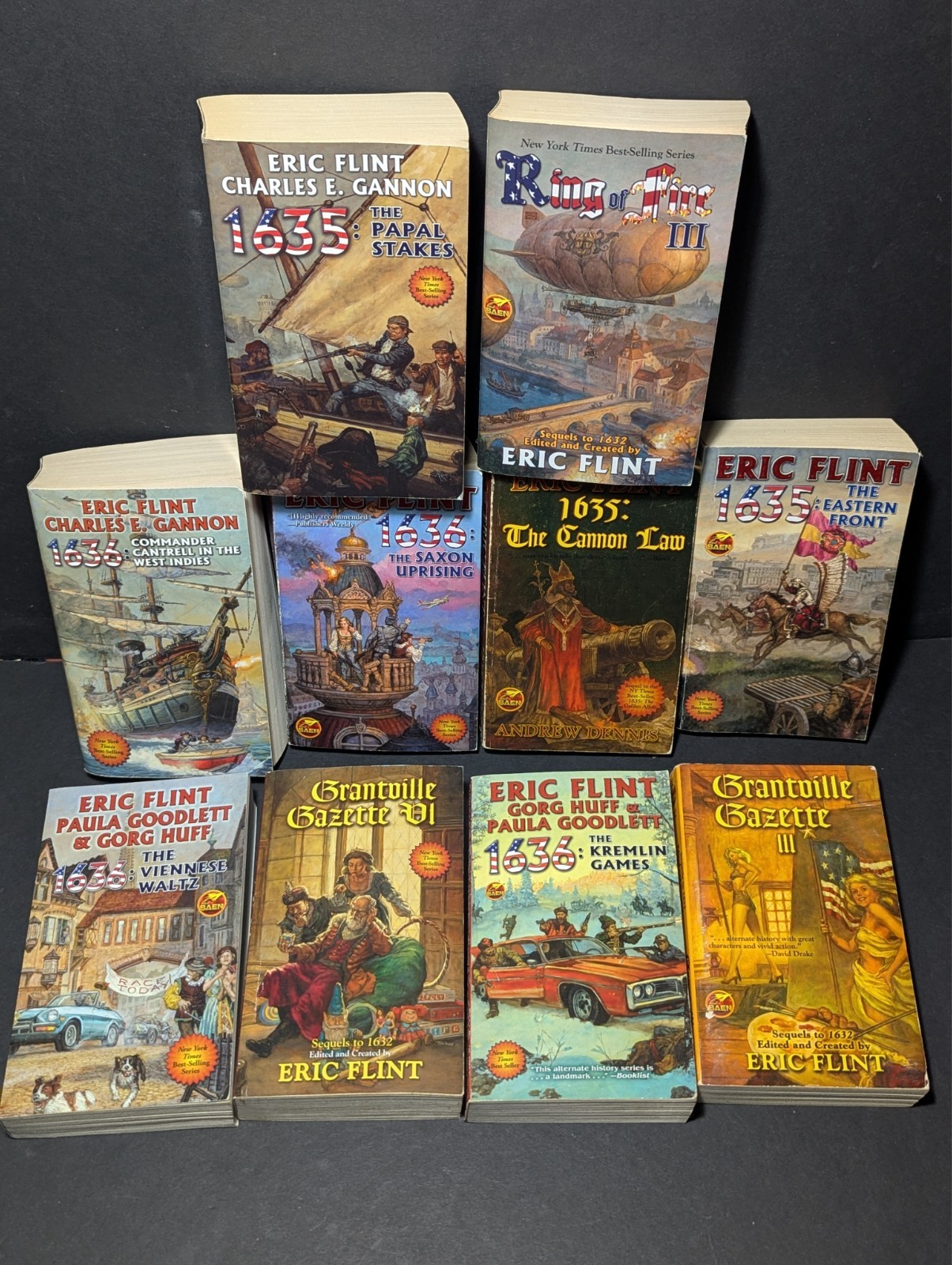 Eric Flint Assorted 1632 Series Sci-Fi Paperbacks – 10 Book Lot – Baen Books