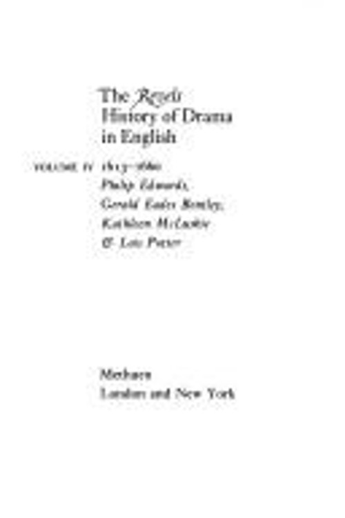 The Revels History of Drama in English, 1613-1660 Hardcover