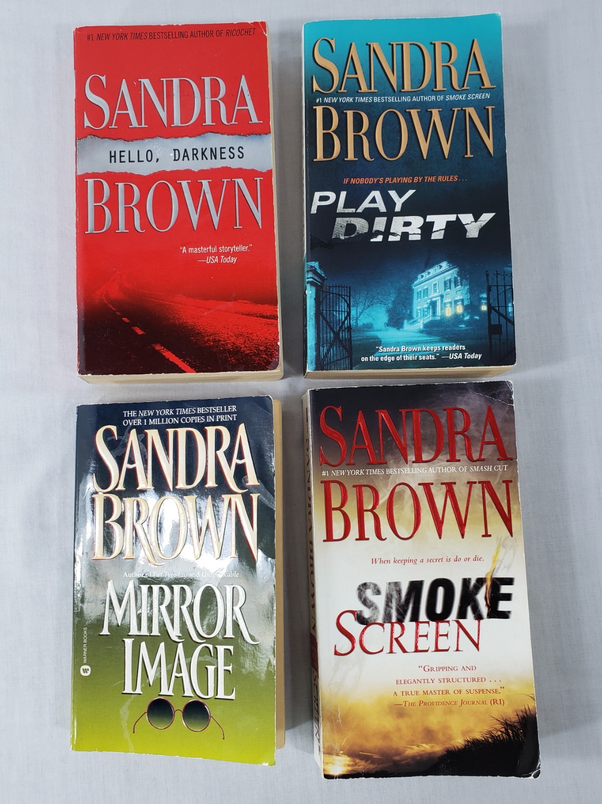 Lot of 4 – Sandra Brown Suspense/Romance Books Paperback Pre-Owned