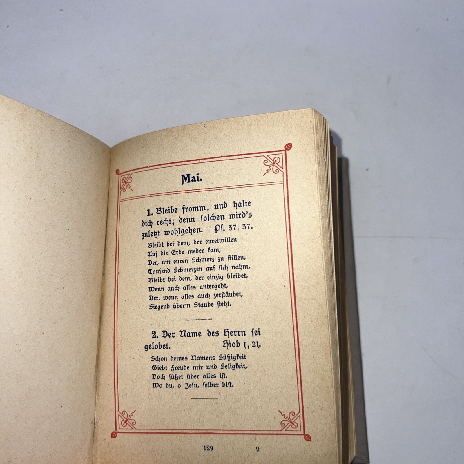 Vintage Forget Me Not German Prayer Book “Christliches Vergissmeinnicht”