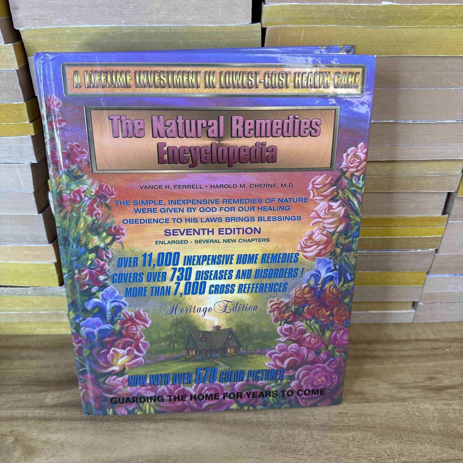 Natural Home Remedies Encyclopedia Book Healing 7th Edition Vance H. Ferrell Hc