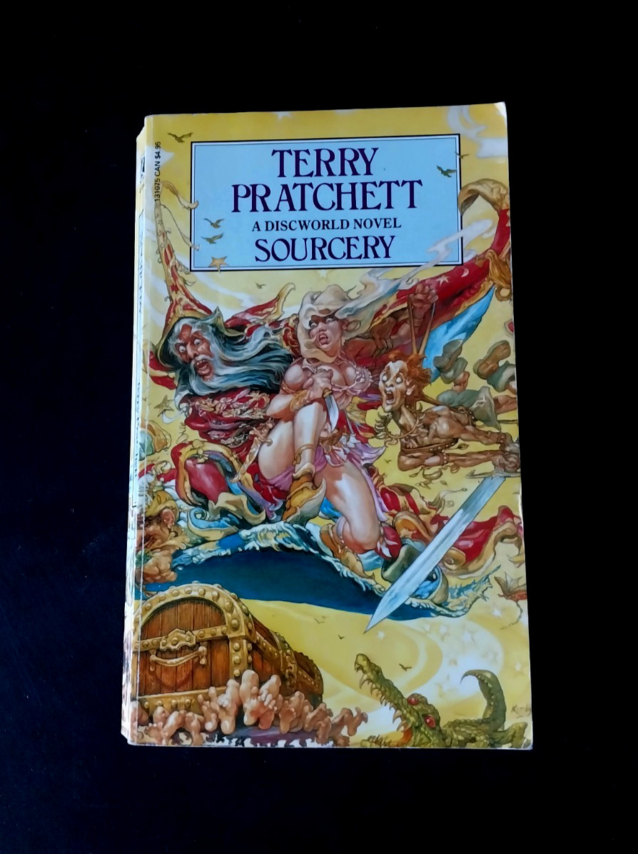 Terry Pratchett – Sourcery – UK Corgi Edition Reprint 1990