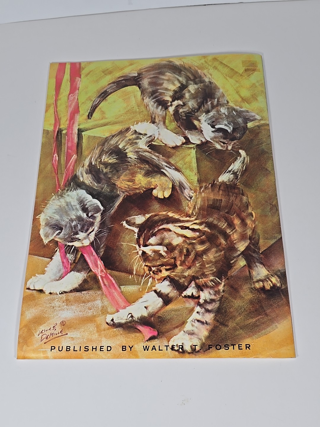How to Draw Cats and Kittens #184 (1960) Leslie B DeMille-A Walter T Foster Book