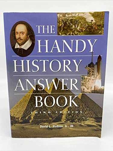 The Handy History Answer Book – Paperback, by Visible Ink Press – Very Good