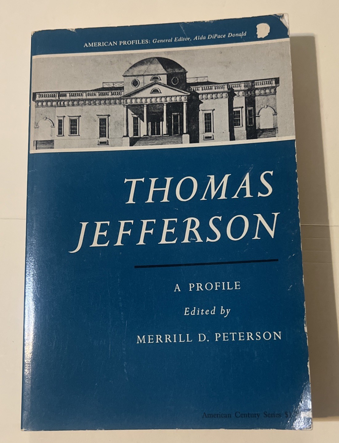 Thomas Jefferson: A Profile by Merrill D. Peterson (1967, Trade Paperback)