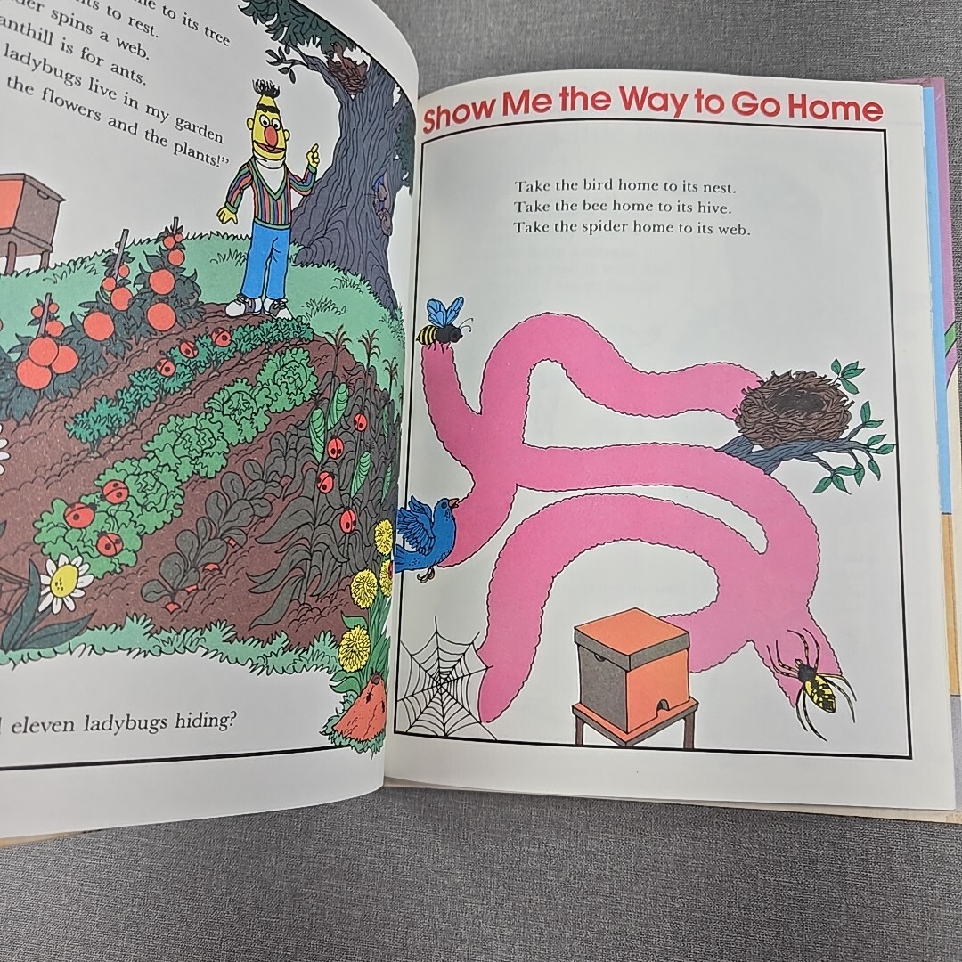On My Way With Sesame Street Volume 4 Animals 1989 Hardcover Book