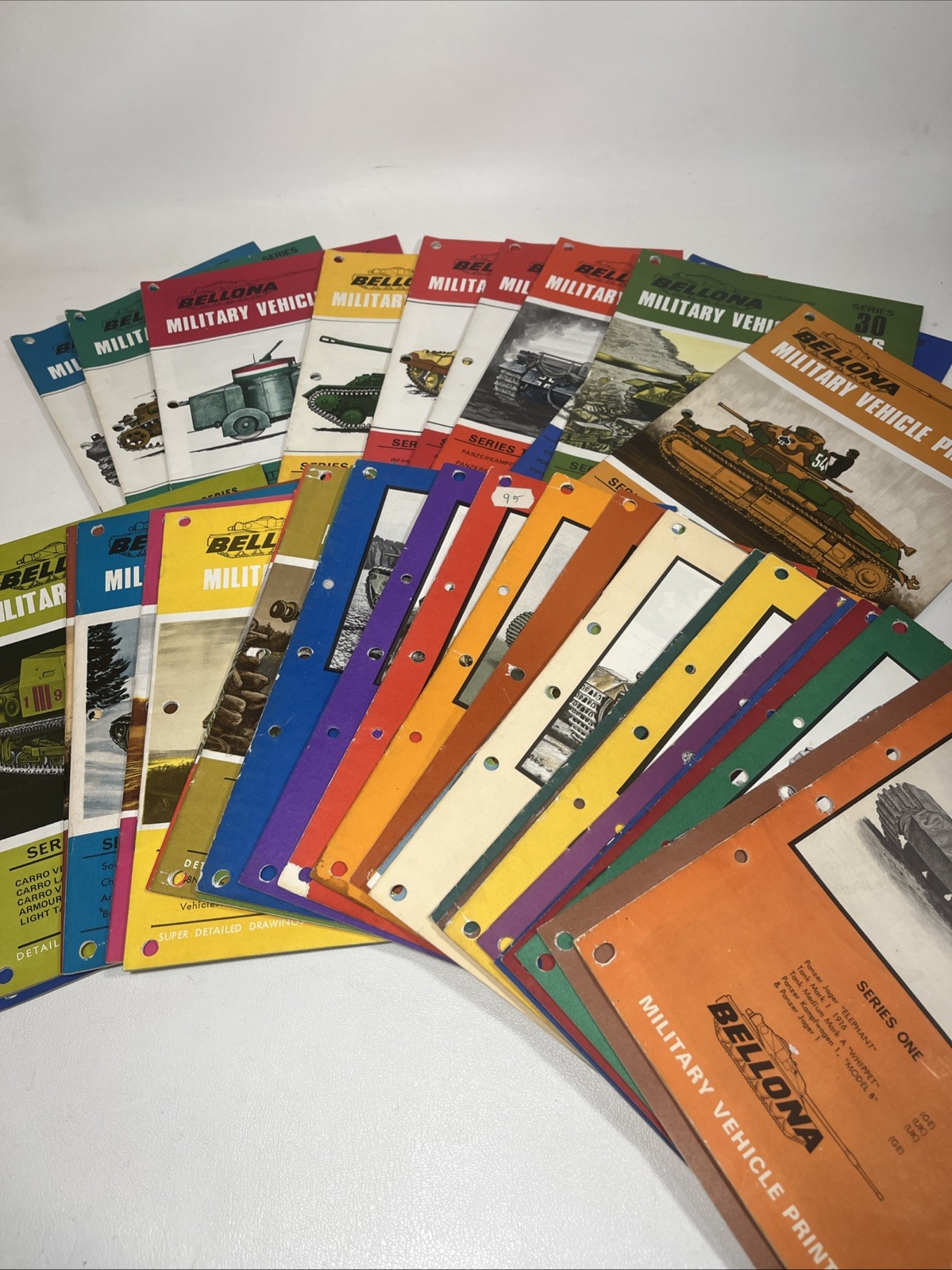 Bellona Military Vehicle Prints Lot Series 1-38 Complete. Tanks Troop Carriers +